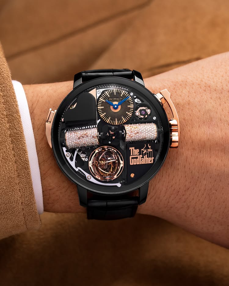 Limited Edition Jacob & Co. Opera Godfather black DLC titanium watch