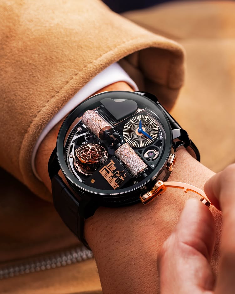 Limited Edition Jacob & Co. Opera Godfather black DLC titanium watch